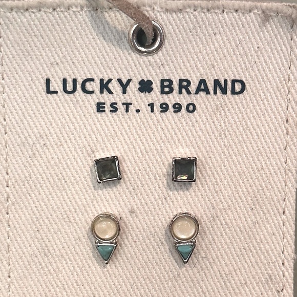 NWT Vintage Lucky Brand Stud Earring Set - Picture 7 of 7